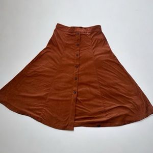 Banana Republic Factory Vegan Suede a-line skirt size 6